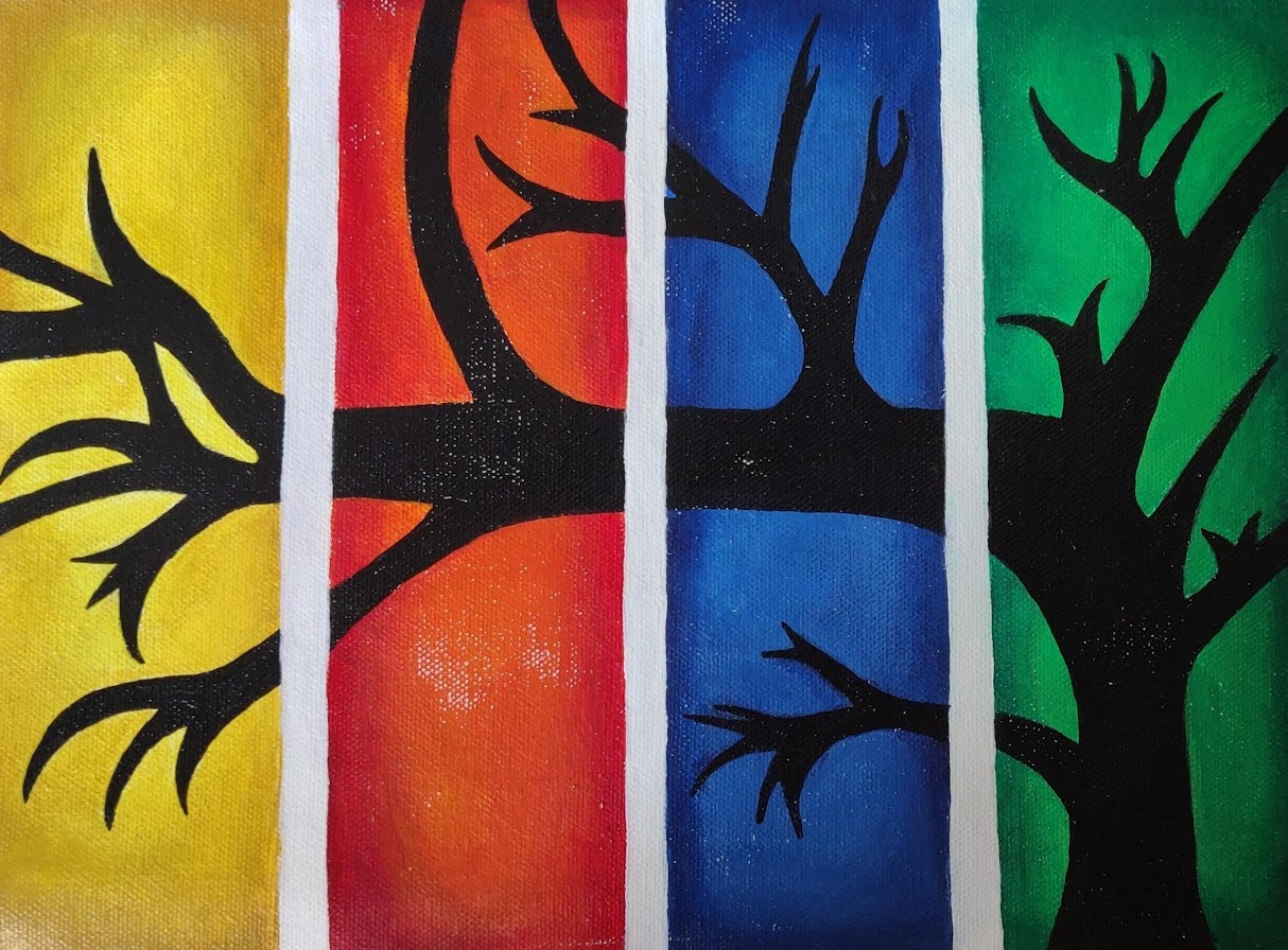 Abstract Tree Silhouette