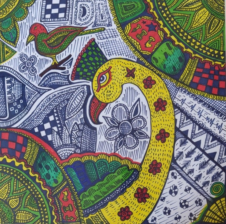 Zentangle Peacock